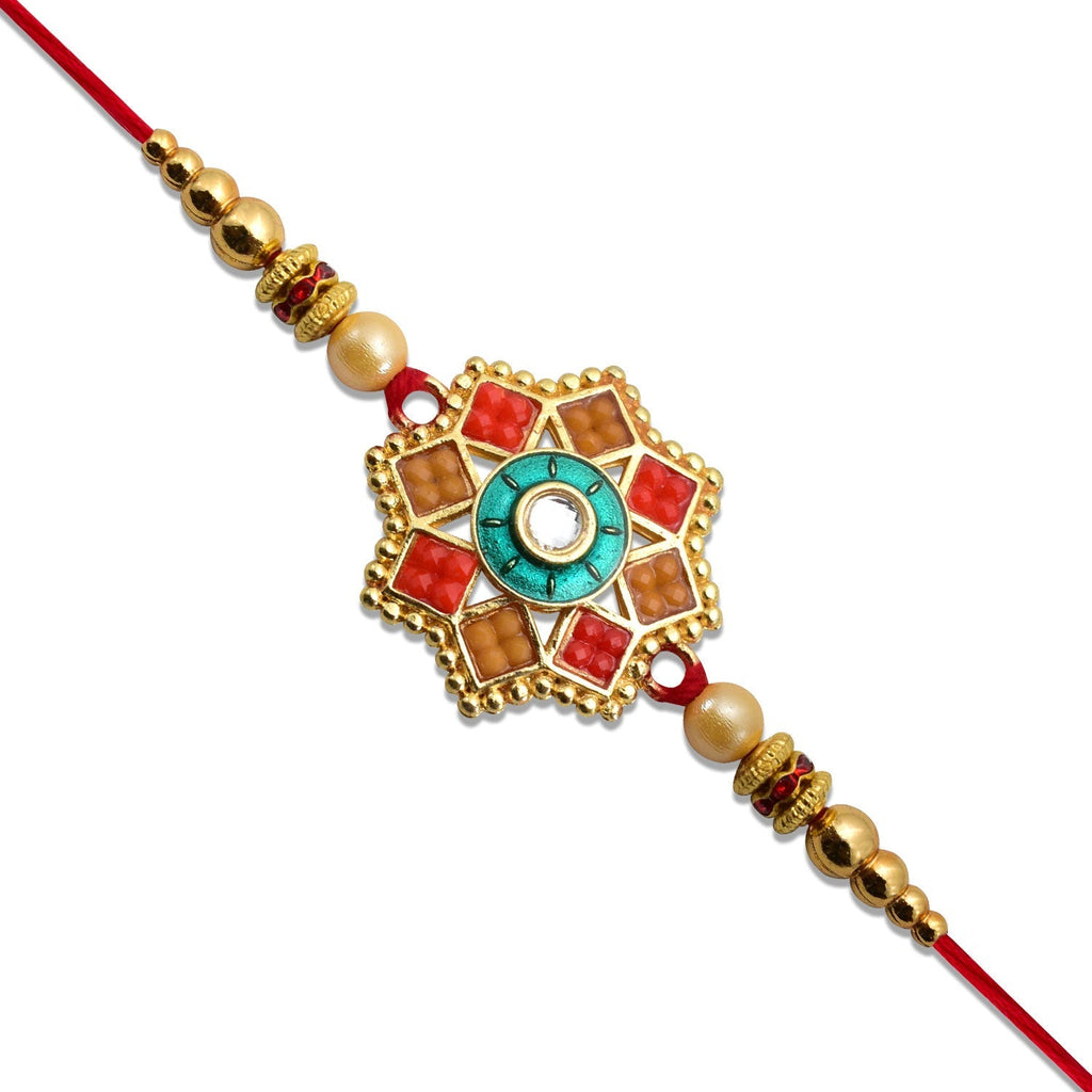 ALVENZA Traditional Unique Shape Rakhi – Skin-Friendly & Handcrafted Design