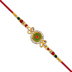ALVENZA Traditional Floral Rakhi - Elegant Design for Brother's Raksha Bandhan