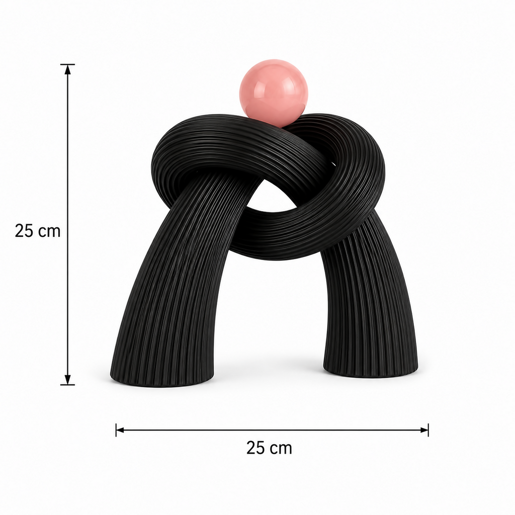 ALVENZA Modern Abstract Knot Sculpture – Elegant Home Decor Accent
