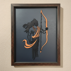 ALVENZA Lord Ram Wall Art – Handcrafted Multi-Layer 3D Wooden Frame