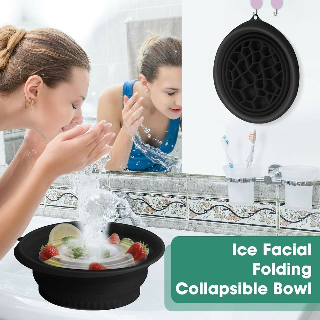 Foldable Ice Face Bowl Instant Glow & Cooling Facial Therapy - Front View