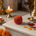 Sacred Cotton Thread Set – 48 Pooja Kalawa Balls for Rituals