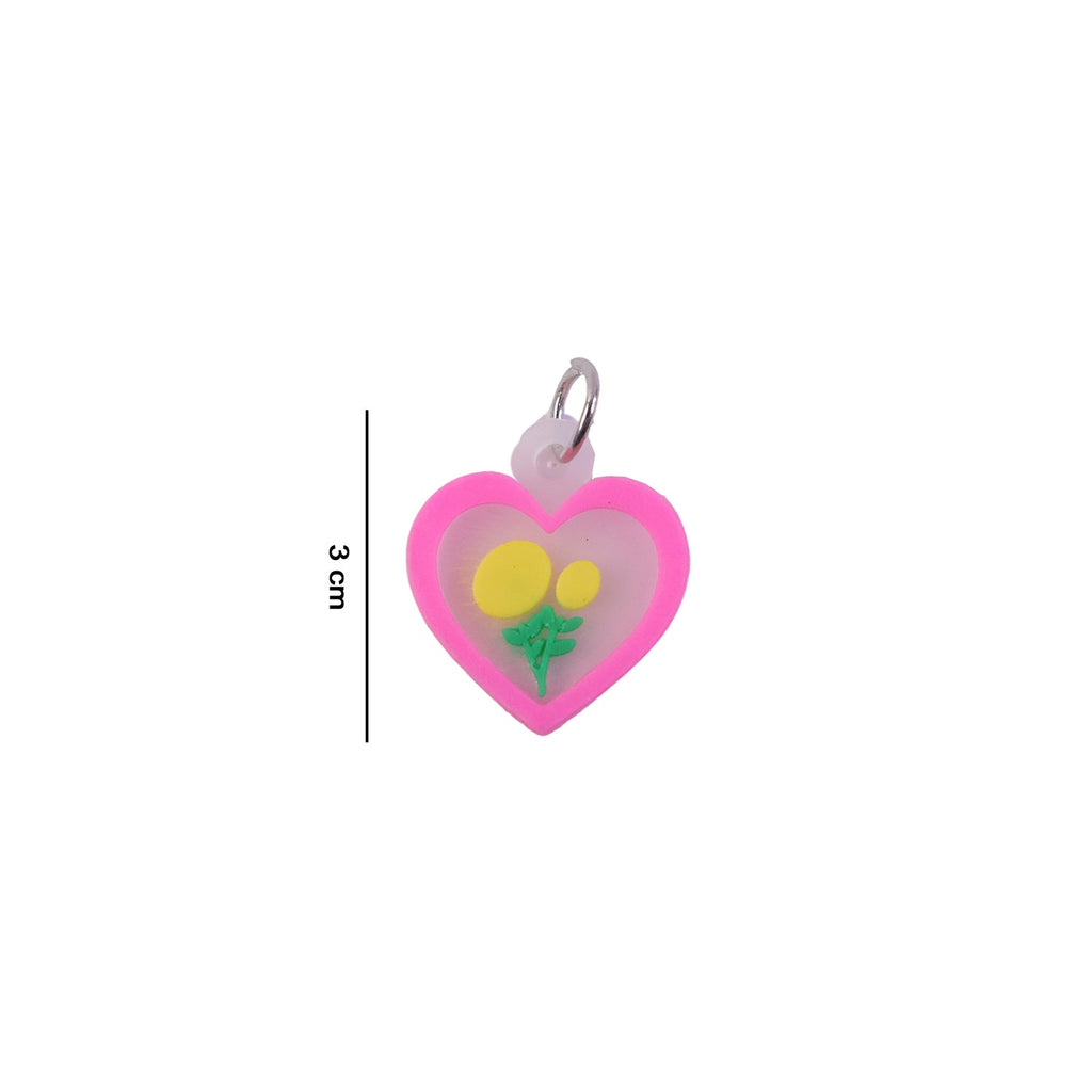 ALVENZA Cute Heart & Flower Bag Charm Set – Versatile & Stylish