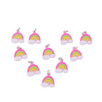 ALVENZA Rainbow Cloud Keychain – Vibrant and Durable Accessory Set