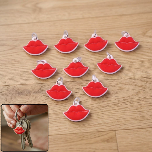 ALVENZA Lips Shape Bag Charm Keychain – Trendy Decoration for Bags & Keys