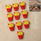 ALVENZA French Fries Bag Charm Keychain – Fun Food-Themed Accessory