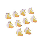ALVENZA Cartoon Banana Keychains – Cheerful 10pc Set for Bags & Keys