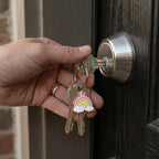 ALVENZA Rainbow Cloud Keychain – Vibrant and Durable Accessory Set