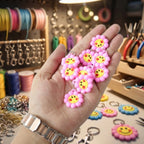 ALVENZA Keychain for Kids | Cute Floral Smileys & Long-lasting Durability