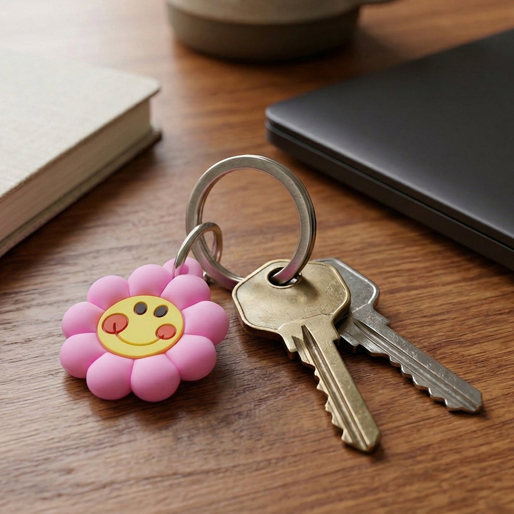 ALVENZA Keychain for Kids | Cute Floral Smileys & Long-lasting Durability