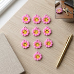 ALVENZA Keychain for Kids | Cute Floral Smileys & Long-lasting Durability
