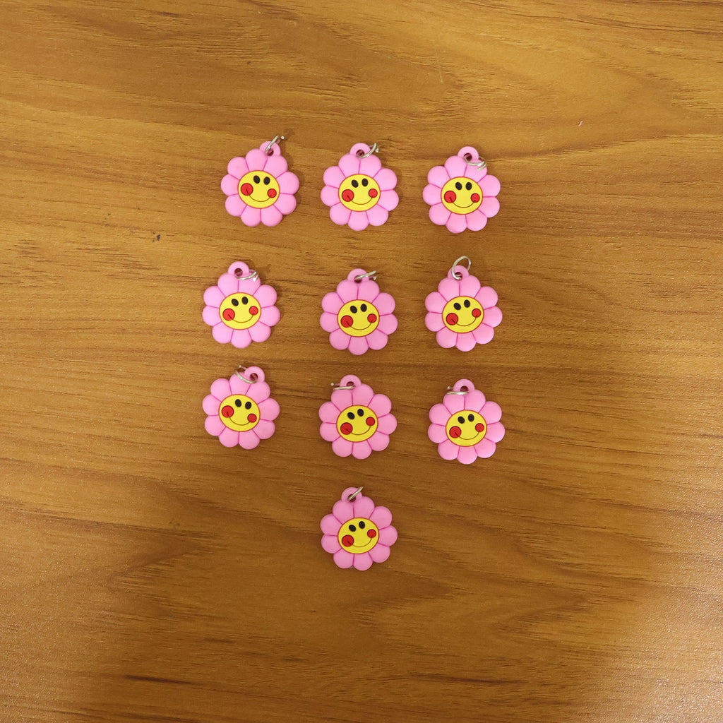 ALVENZA Keychain for Kids | Cute Floral Smileys & Long-lasting Durability