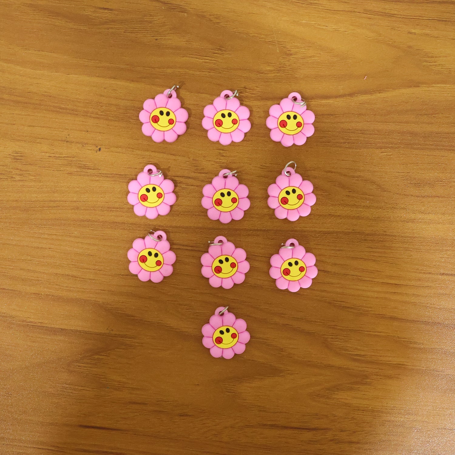 ALVENZA Keychain for Kids | Cute Floral Smileys & Long-lasting Durability