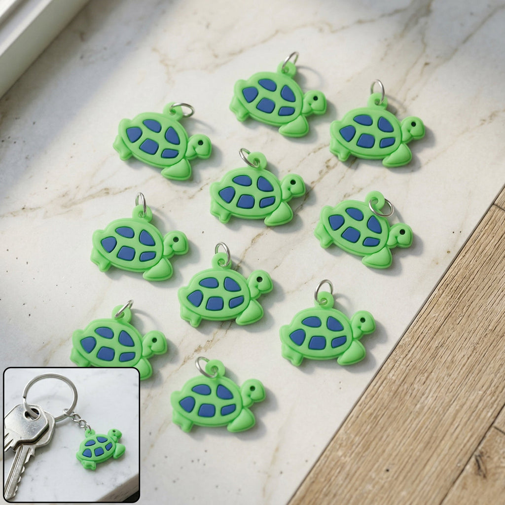 ALVENZA Turtle Keychain Set – Fun & Vibrant Animal Accessories