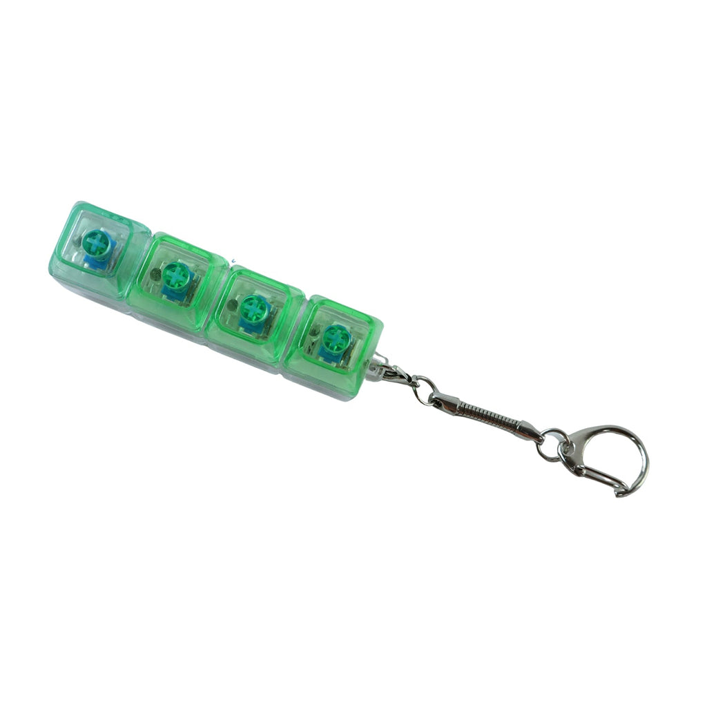 Mechanical Keyboard Switch Keychain Satisfying Click & LED Light - Back View