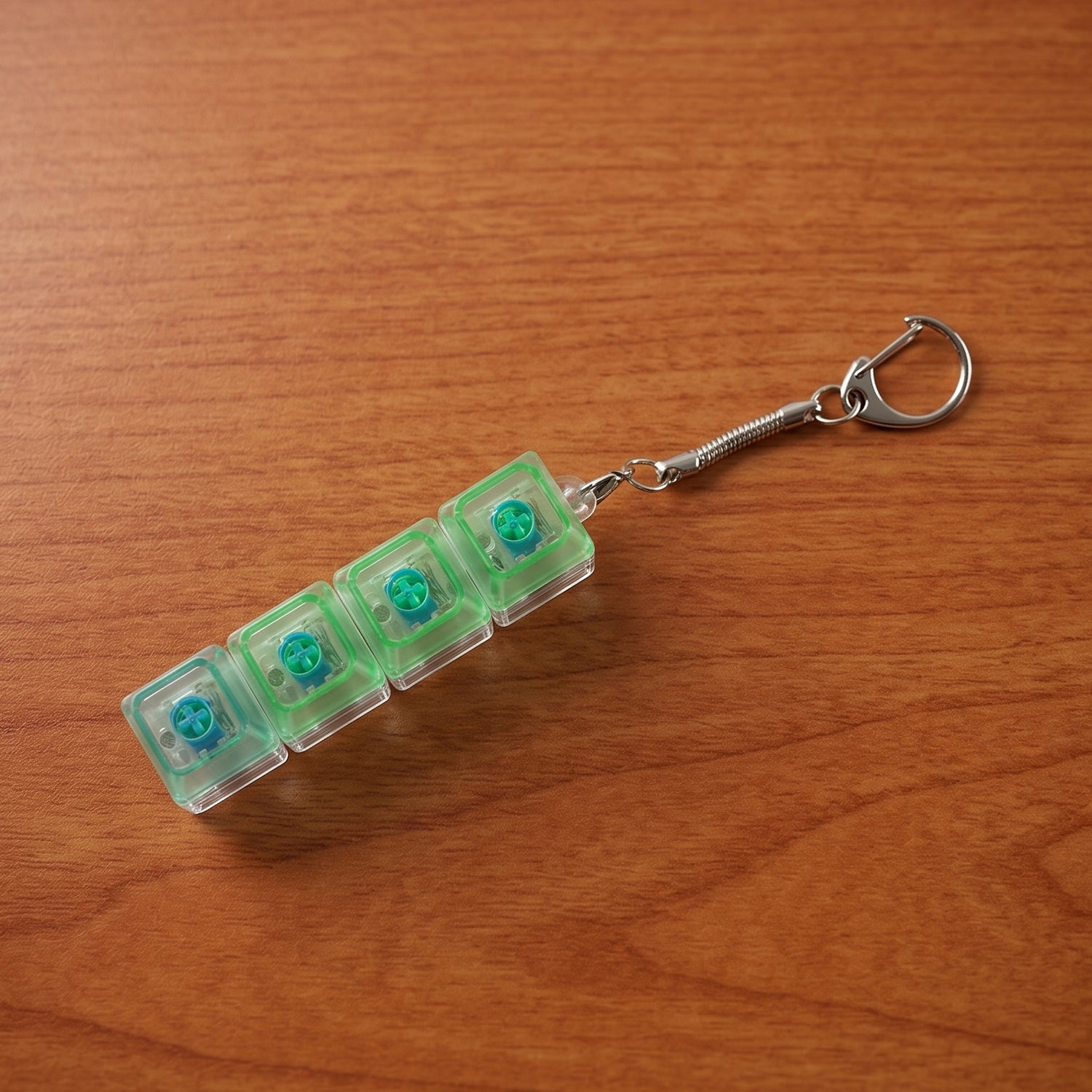 Mechanical Keyboard Switch Keychain Satisfying Click & LED Light - Detail View 8
