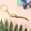 ALVENZA Golden Mataji Sword Keychain – Durable & Stylish Devotional Accessory