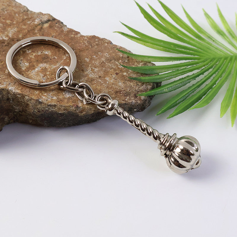 ALVENZA Gada Keychain – Stylish Metallic Symbolic Accessory