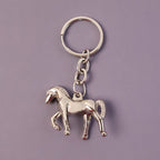 ALVENZA Horse Shape Keychain – Elegant Metallic Shine Accessory