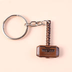 ALVENZA Hammer Shape Keychain – Stylish Mini Metal Design