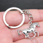 ALVENZA Horse Shape Keychain – Elegant Metallic Shine Accessory