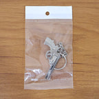 ALVENZA Gun Shape Keychain – Durable Metal Accessory for Stylish Key Organisation