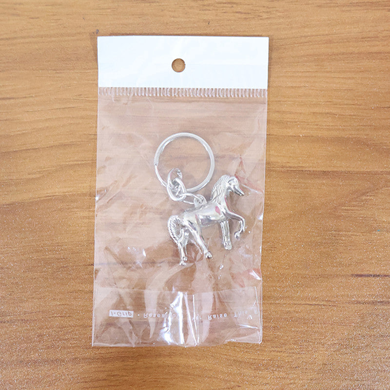 ALVENZA Horse Shape Keychain – Elegant Metallic Shine Accessory