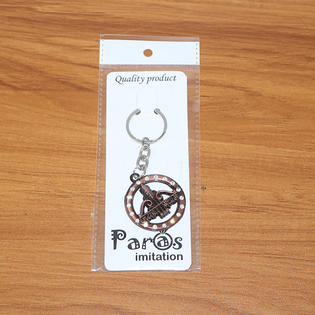 ALVENZA Jai Shree Shyam Keychain – Durable Metal with Crystal Accent