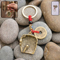 ALVENZA Feng Shui Lucky Coin Keychain – Prosperity and Good Fortune