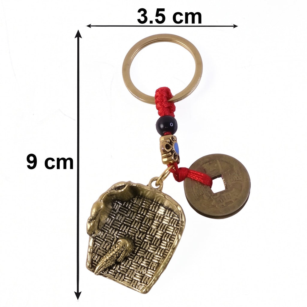 ALVENZA Feng Shui Lucky Coin Keychain – Prosperity and Good Fortune