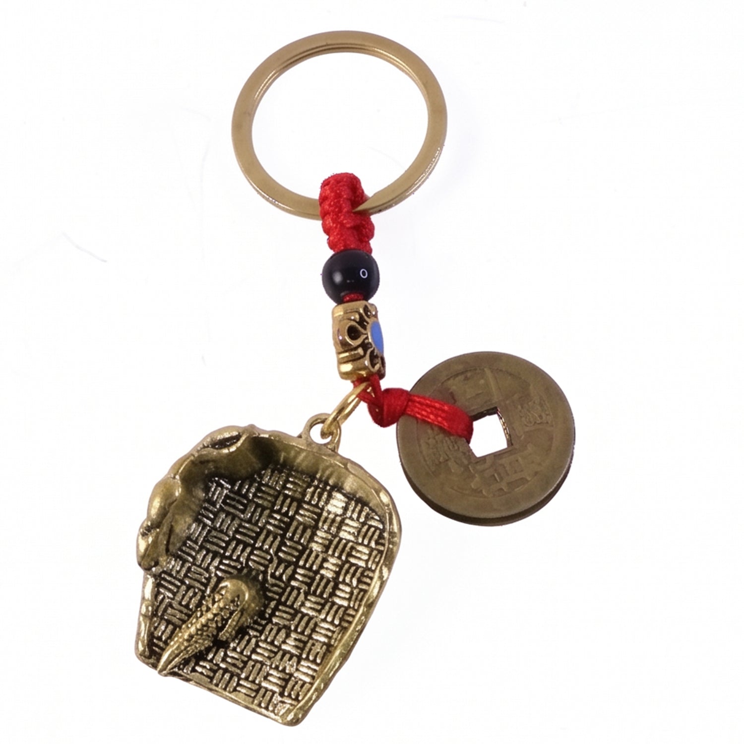 ALVENZA Feng Shui Lucky Coin Keychain – Prosperity and Good Fortune