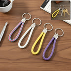 ALVENZA Braided Loop Keychain Set – 4-Piece Stylish Key Organizer for Daily Use