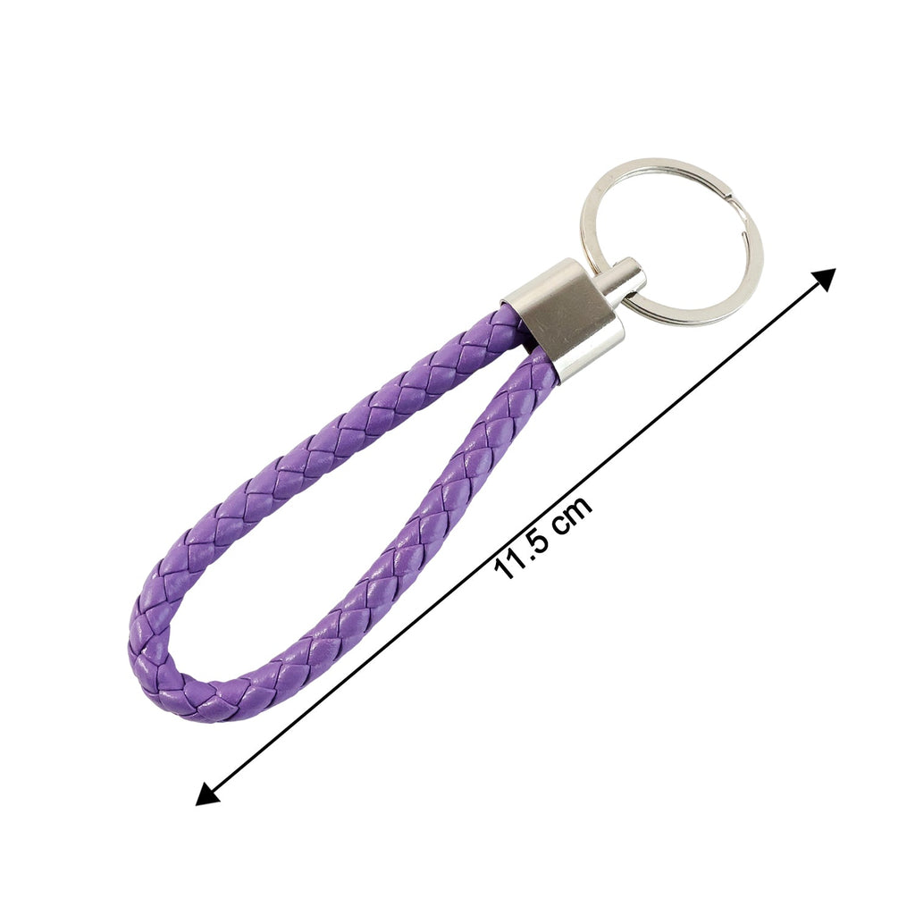 ALVENZA Braided Loop Keychain Set – 4-Piece Stylish Key Organizer for Daily Use