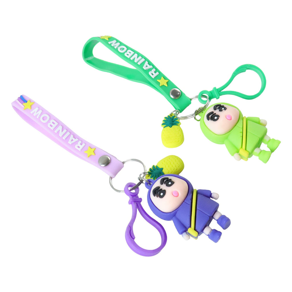 ALVENZA Cute Cartoon Doll Keychain – Vibrant & Lightweight Accessory