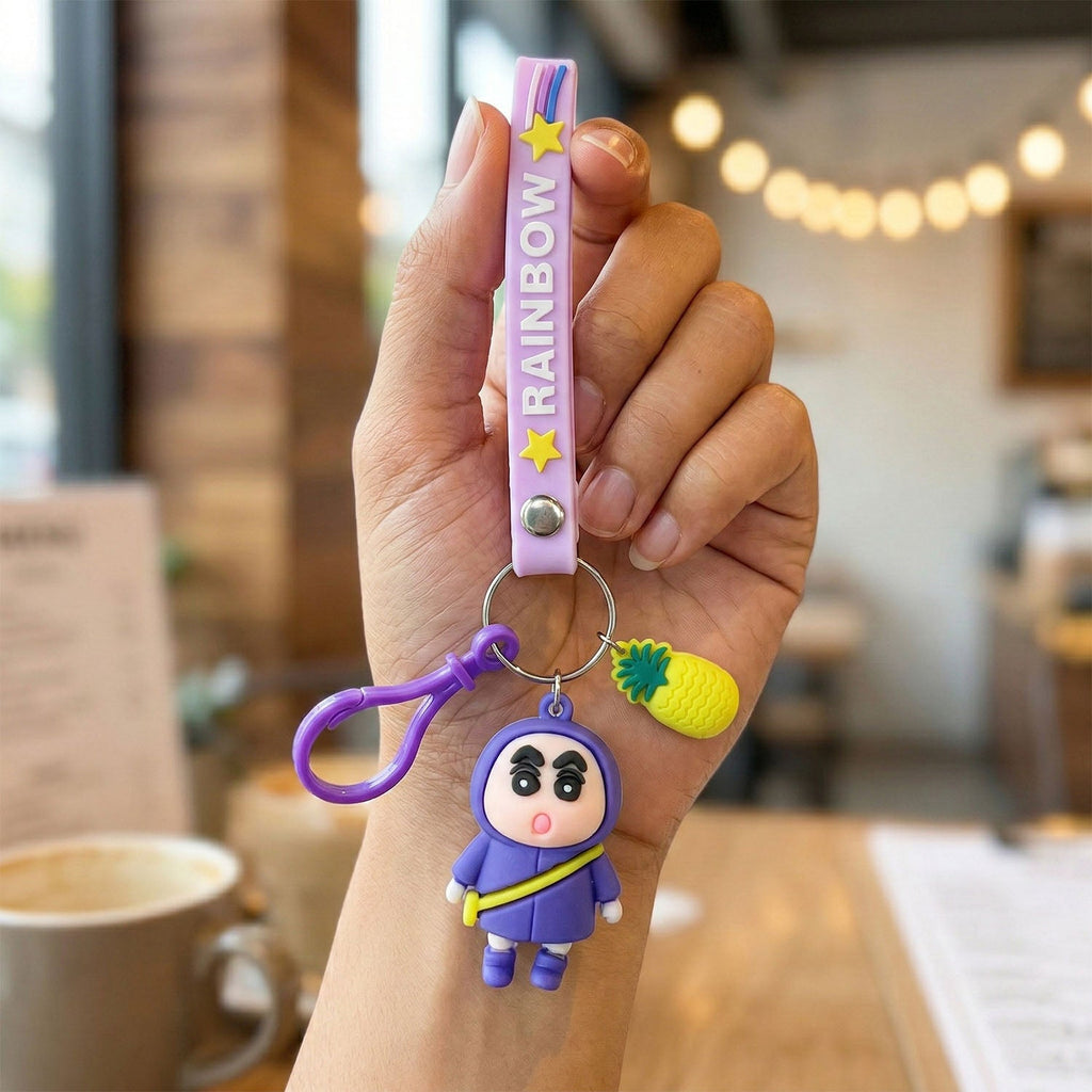 ALVENZA Cute Cartoon Doll Keychain – Vibrant & Lightweight Accessory