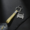 ALVENZA Jeep-Shaped Metal Car Keychain – Stylish Dual-Keyring Set