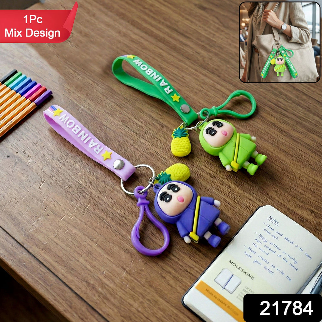ALVENZA Cute Cartoon Doll Keychain – Vibrant & Lightweight Accessory