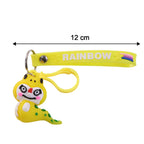 ALVENZA Dinosaur Keychain – Cute Cartoon Charm with Rainbow Strap
