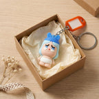 ALVENZA Cartoon Baby Character Keychain – Label Tag Holder for Easy ID