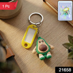 ALVENZA Avocado Cartoon Keychain – Cute Name Tag Holder