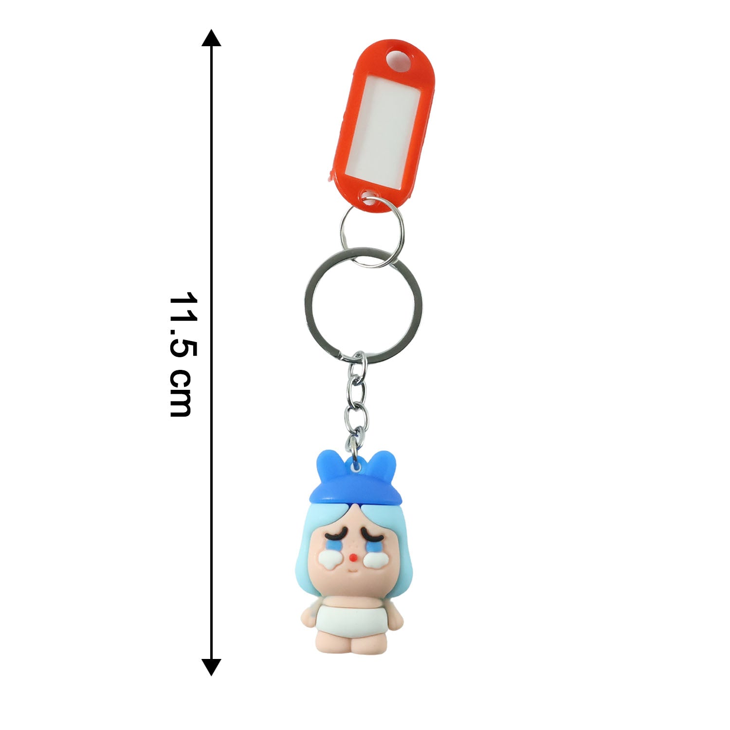 ALVENZA Cartoon Baby Character Keychain – Label Tag Holder for Easy ID