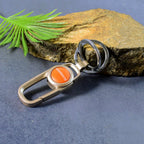 ALVENZA Metal Keychain Carabiner Clip – Durable Key Holder with Dual Rings