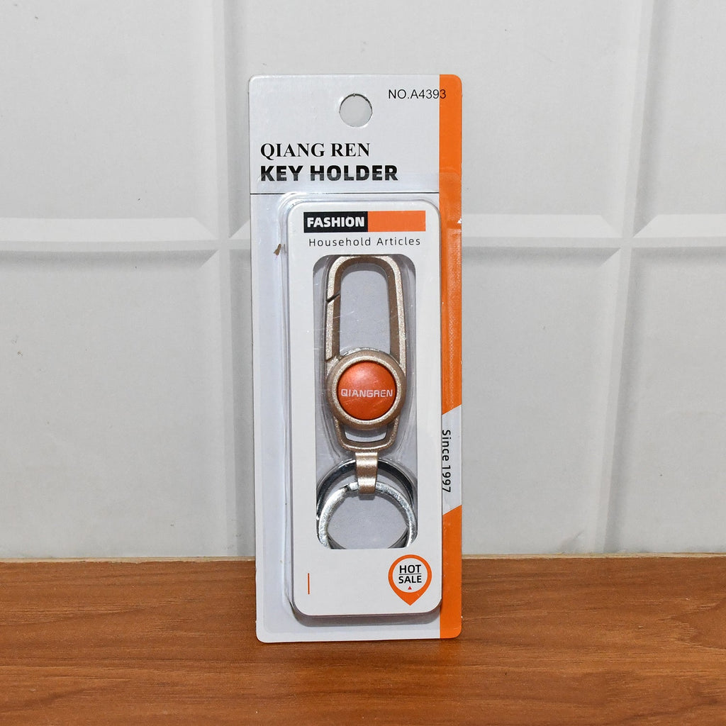 ALVENZA Metal Keychain Carabiner Clip – Durable Key Holder with Dual Rings