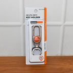 ALVENZA Metal Keychain Carabiner Clip – Durable Key Holder with Dual Rings