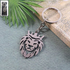ALVENZA Lion Head Keychain – Stainless Steel Durable Crown Design