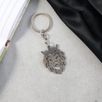 ALVENZA Lion Head Keychain – Stainless Steel Durable Crown Design