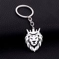 ALVENZA Lion Head Keychain – Stainless Steel Durable Crown Design