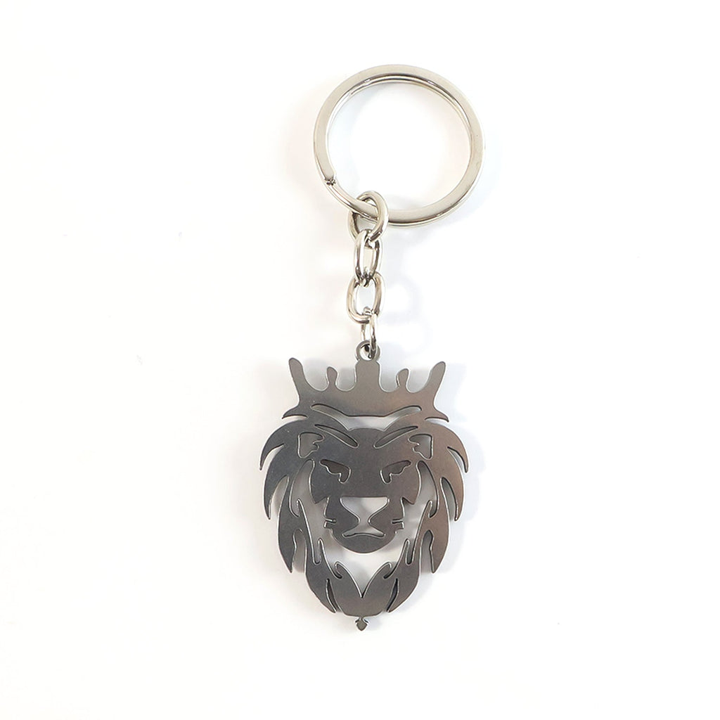 ALVENZA Lion Head Keychain – Stainless Steel Durable Crown Design