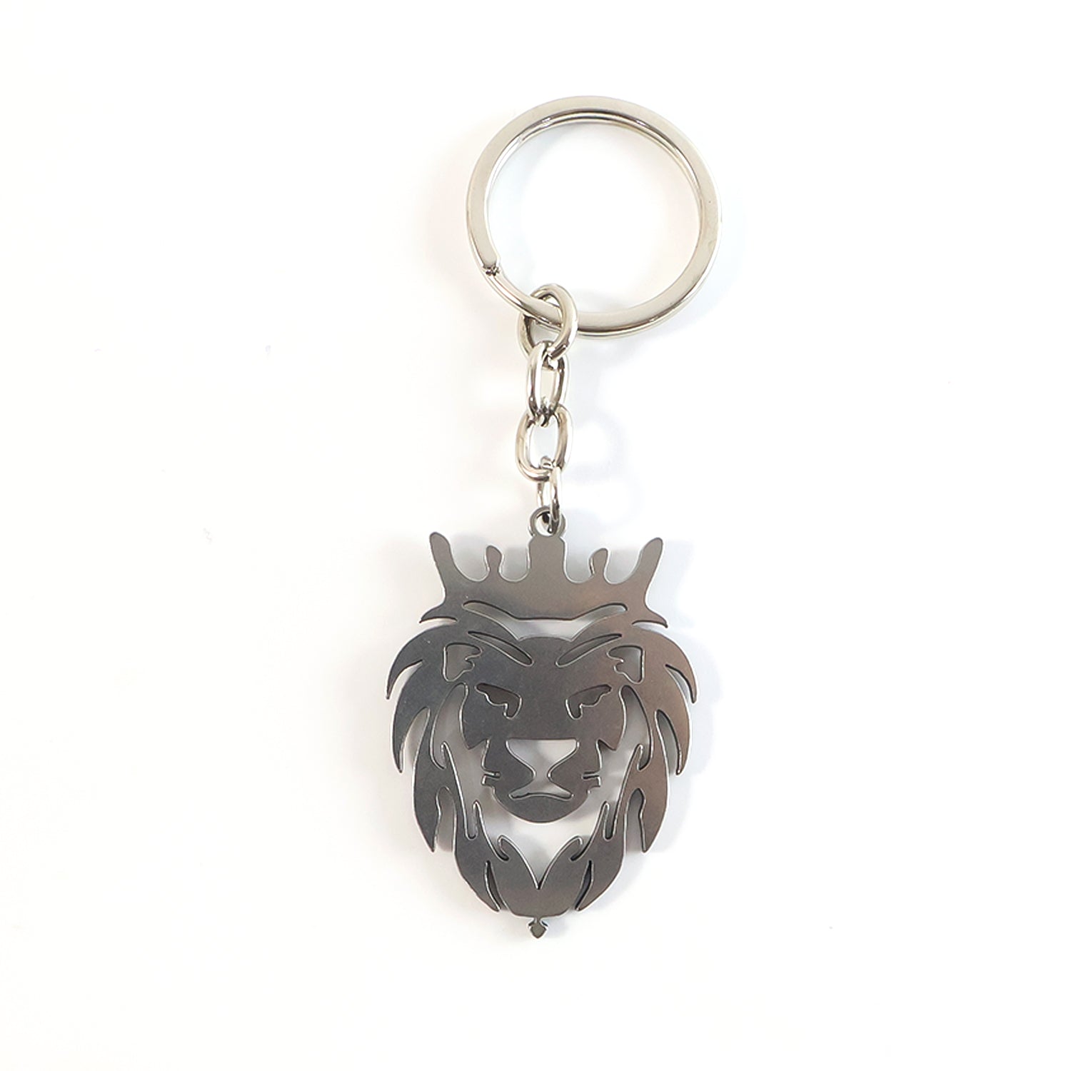 ALVENZA Lion Head Keychain – Stainless Steel Durable Crown Design