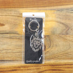 ALVENZA Lion Head Keychain – Stainless Steel Durable Crown Design